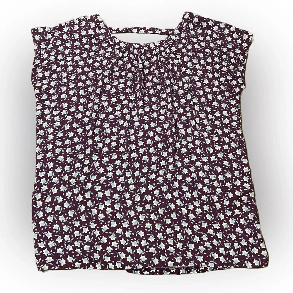 The Loft Floral Blouse Dress Top